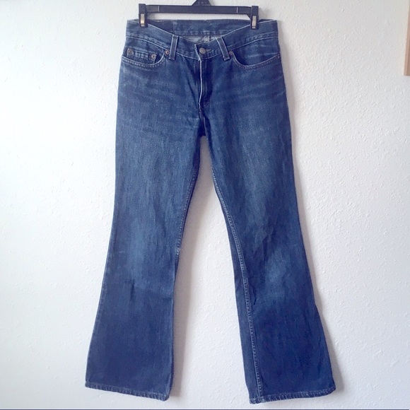 Vintage Flared jeans Levi's 514 Super Low Flared Leg sz 5 Jr M 28" low waist - Picture 3 of 11